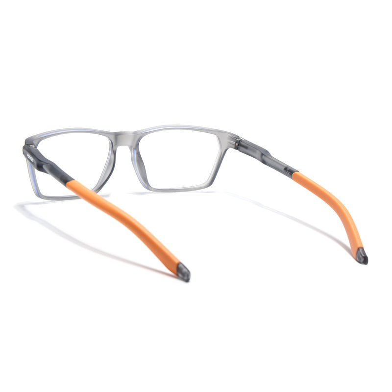 Voyage Active Grey Rectangle Eyeglasses for Men & Women (9810MG5769-C7)