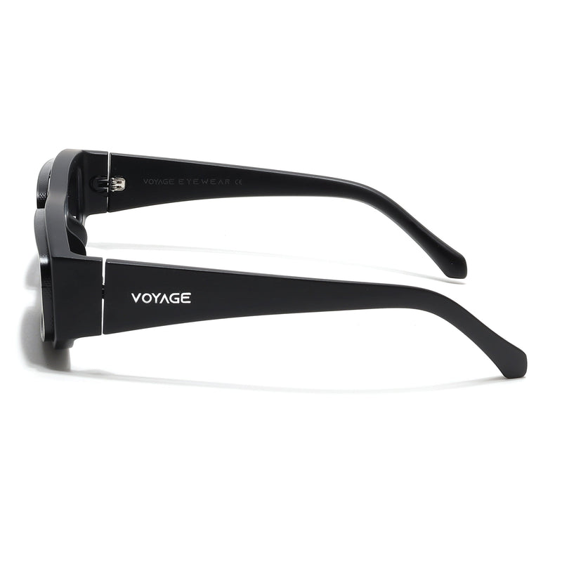 Old Smuggler | Matte Black Unisex Sunglasses | Black Lens - MG6574