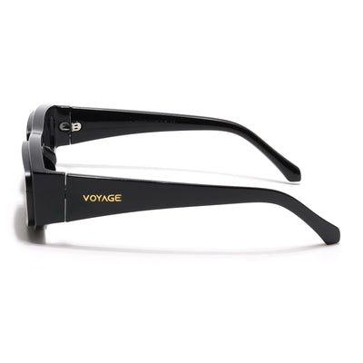 Old Smuggler | Shine Black Unisex Sunglasses | Black Lens - MG6575