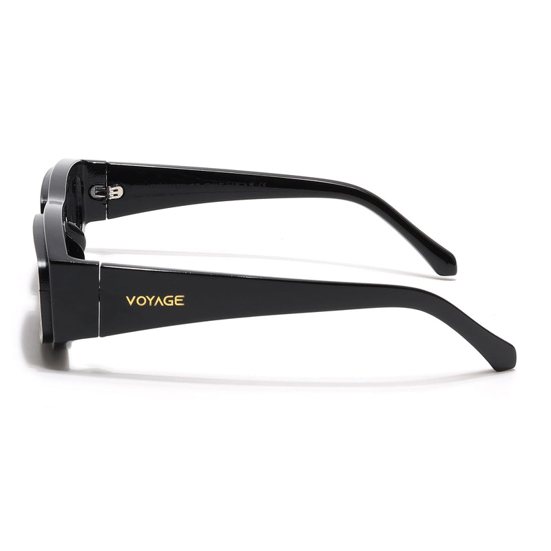 Old Smuggler | Shine Black Unisex Sunglasses | Black Lens - MG6575
