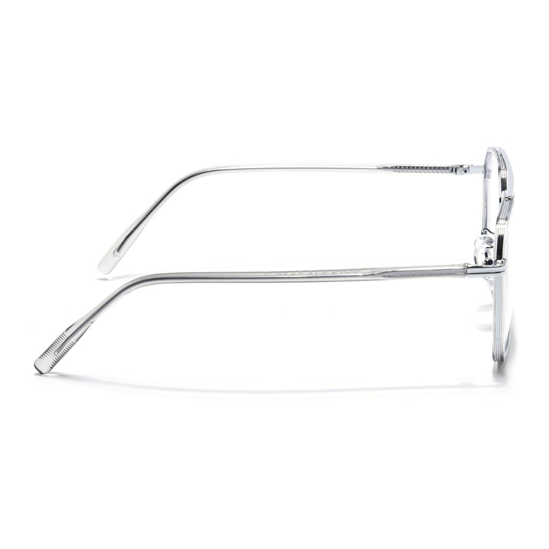 Voyage Maverick Grey & Silver Wayfarer Eyeglasses for Men & Women (9822MG5134-C3)