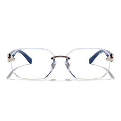 Voyage Golden Rimless Eyeglasses for Men & Women (98524FMG7803)