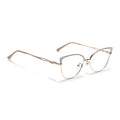 Voyage Glam Nude & Golden Cateye Eyeglasses for Women (9853MG4419-C5)