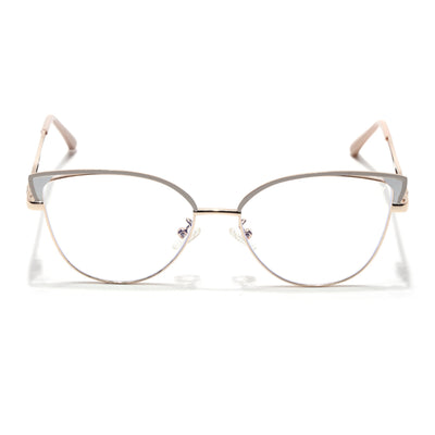 Voyage Glam Nude & Golden Cateye Eyeglasses for Women (9853MG4419-C5)