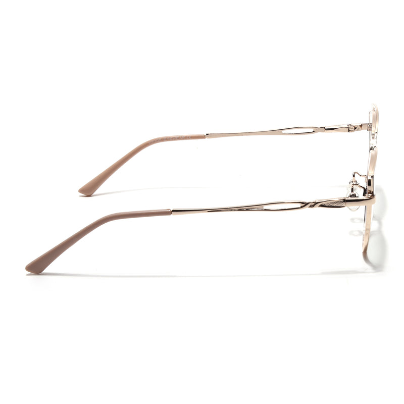 Voyage Glam Nude & Golden Cateye Eyeglasses for Women (9853MG4419-C5)