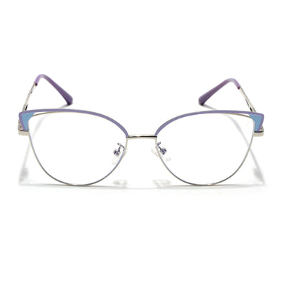 Voyage Glam Purple & Golden Cateye Eyeglasses for Women (9853MG4422-C4)