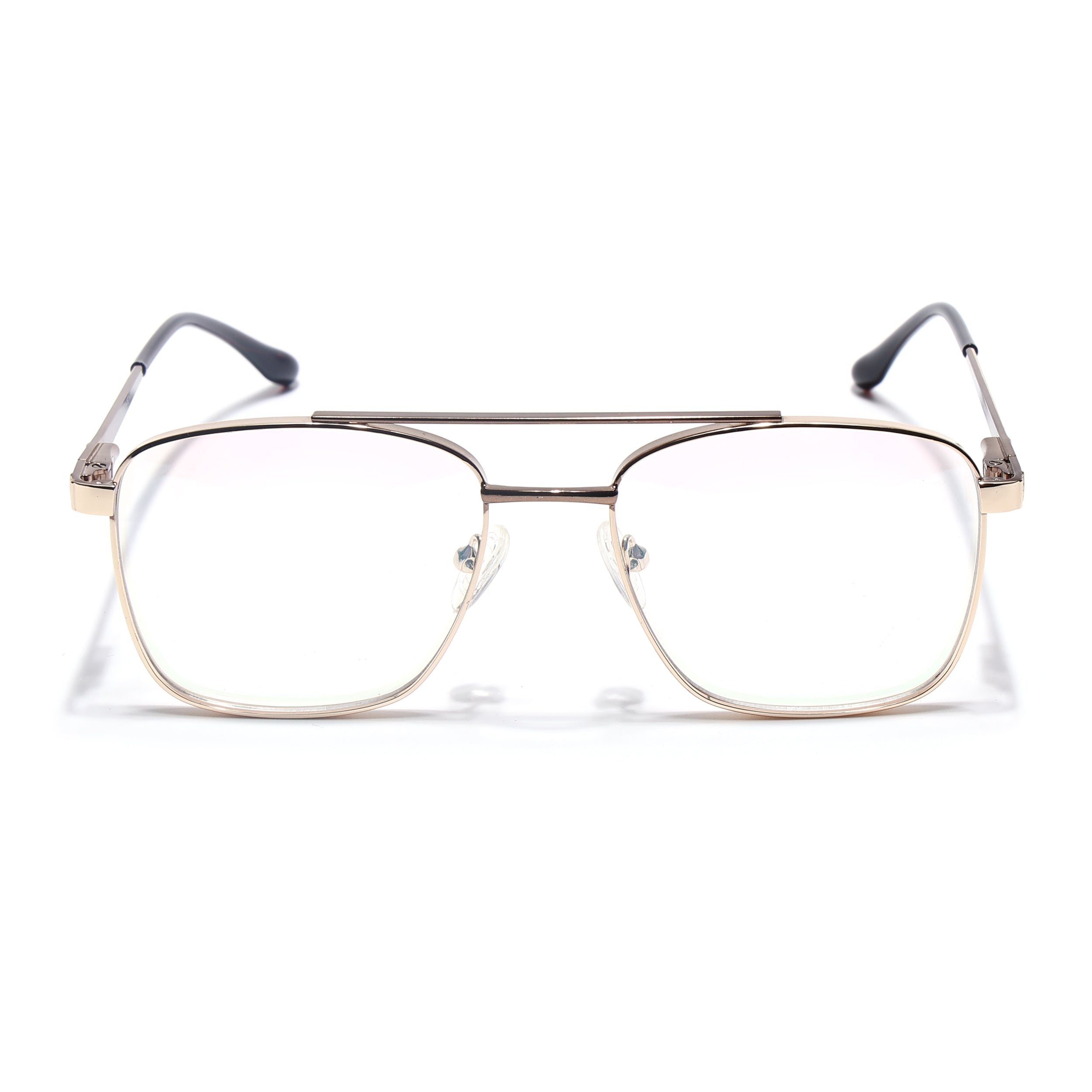 Voyage Silverline Golden Wayfarer Eyeglasses for Men & Women (98701MG5449-C3)