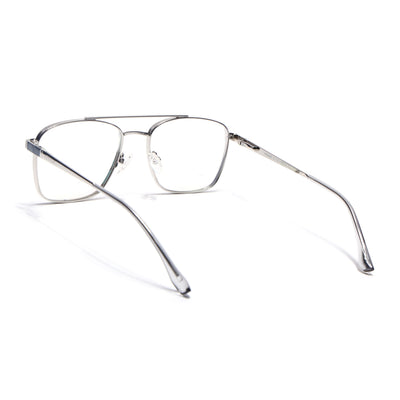 Voyage Silverline Silver & Grey Wayfarer Eyeglasses for Men & Women (98701MG5450-C4)