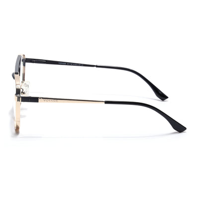 Voyage Silverline Golden & Black Wayfarer Eyeglasses for Men & Women (98701MG5453-C7)