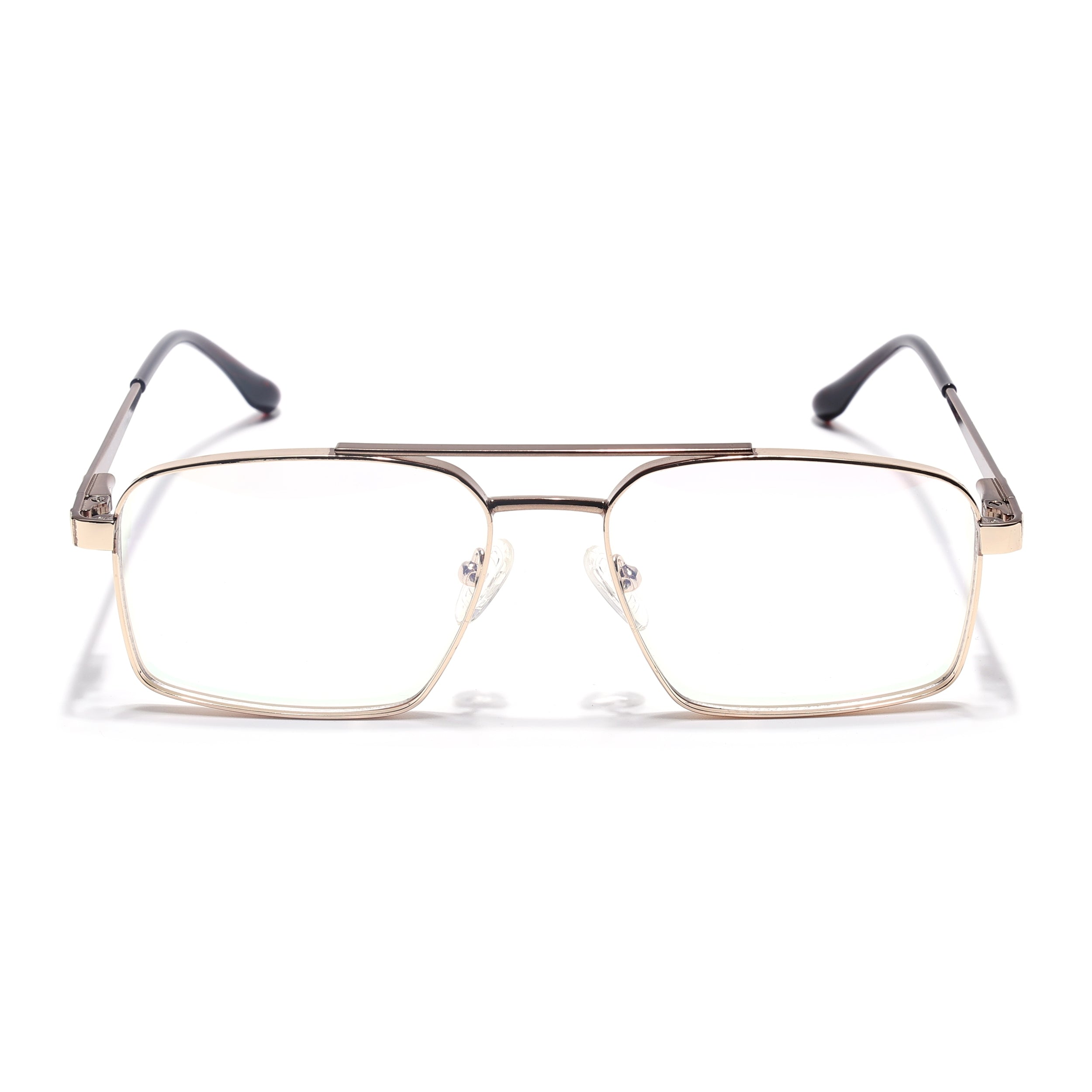 Voyage Silverline Golden Wayfarer Eyeglasses for Men & Women (98702MG5456-C3)