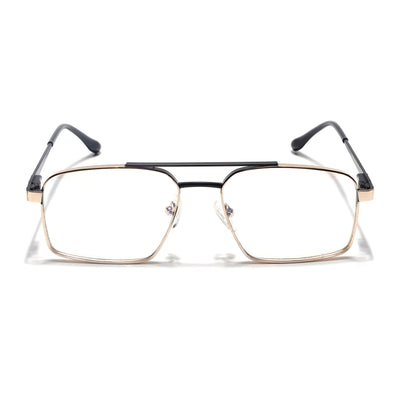 Voyage Silverline Golden & Black Wayfarer Eyeglasses for Men & Women (98702MG5460-C7)