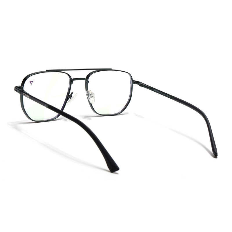 Voyage Silverline Green Wayfarer Eyeglasses for Men & Women (98703MG5466-C6)