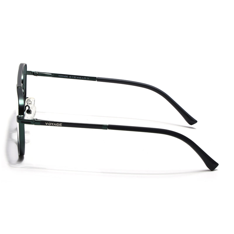 Voyage Silverline Green Wayfarer Eyeglasses for Men & Women (98703MG5466-C6)