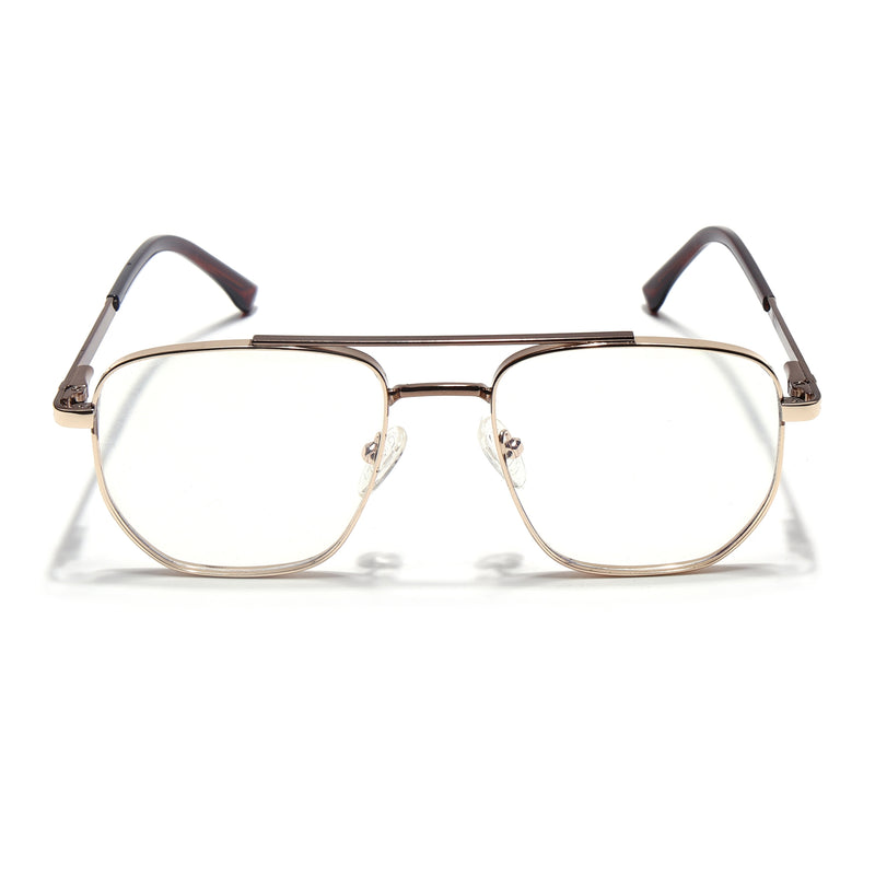 Voyage Silverline Golden Wayfarer Eyeglasses for Men & Women (98703MG5467-C7)