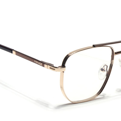 Voyage Silverline Golden Wayfarer Eyeglasses for Men & Women (98703MG5467-C7)