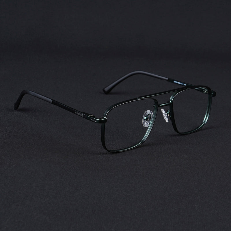 Voyage Silverline Green Wayfarer Eyeglasses for Men & Women (98704MG5473-C6)