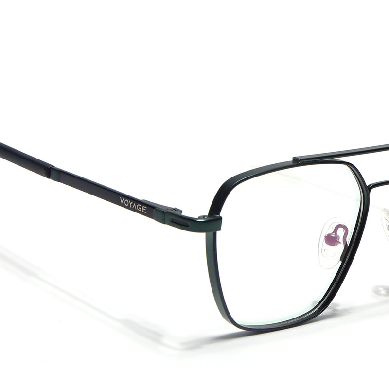 Voyage Silverline Green Wayfarer Eyeglasses for Men & Women (98705MG5476-C2)