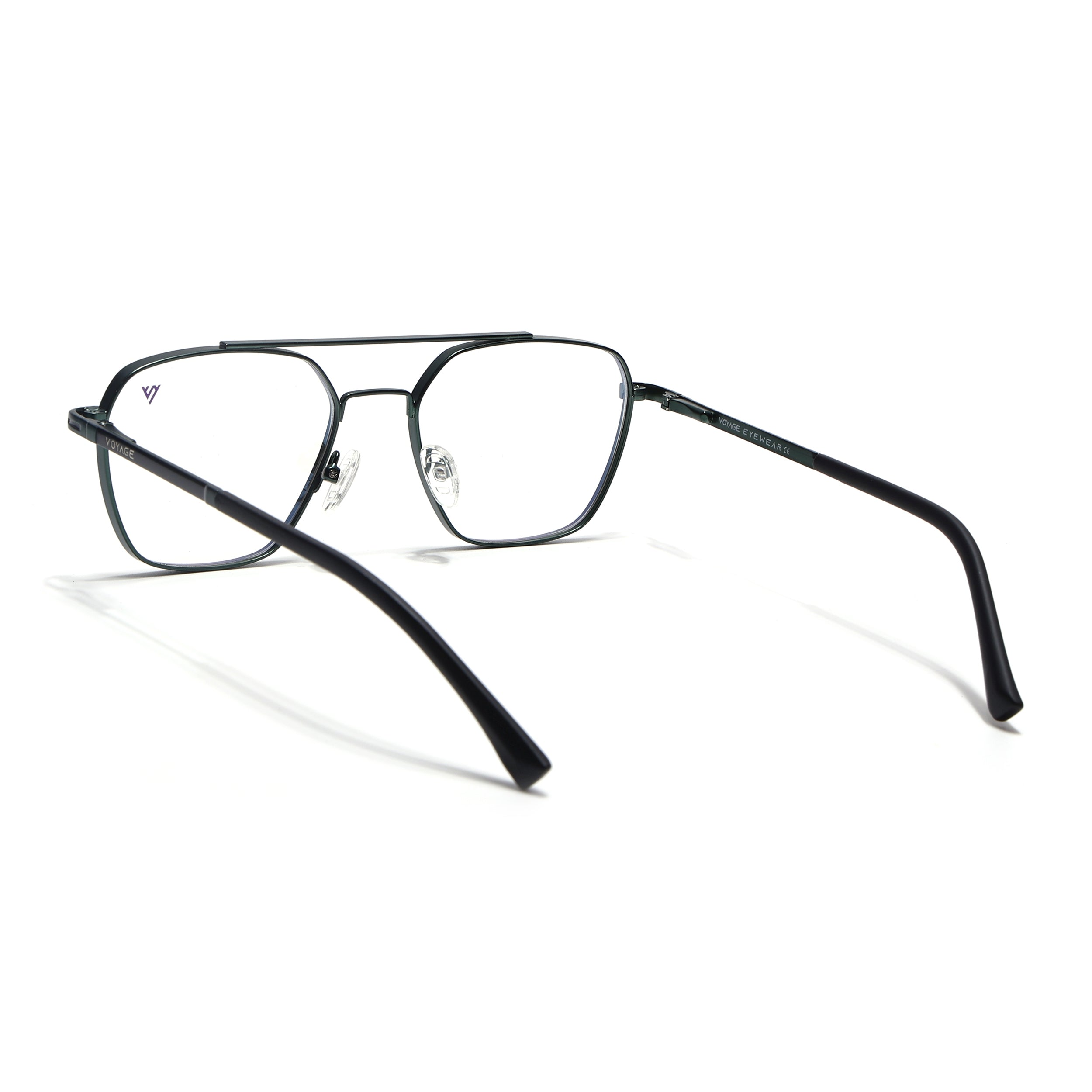 Voyage Silverline Green Wayfarer Eyeglasses for Men & Women