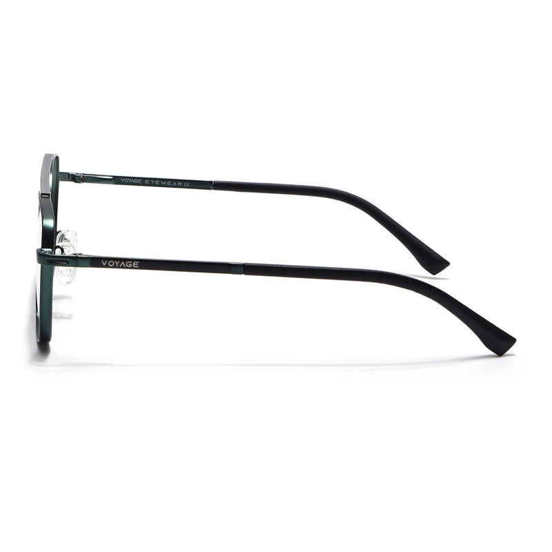 Voyage Silverline Green Wayfarer Eyeglasses for Men & Women (98705MG5476-C2)