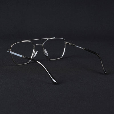 Voyage Silverline Silver & Grey Wayfarer Eyeglasses for Men & Women (98705MG5481-C7)