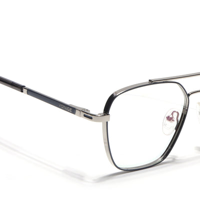 Voyage Silverline Silver & Grey Wayfarer Eyeglasses for Men & Women (98705MG5481-C7)