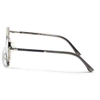 Voyage Silverline Silver & Grey Wayfarer Eyeglasses for Men & Women (98705MG5481-C7)