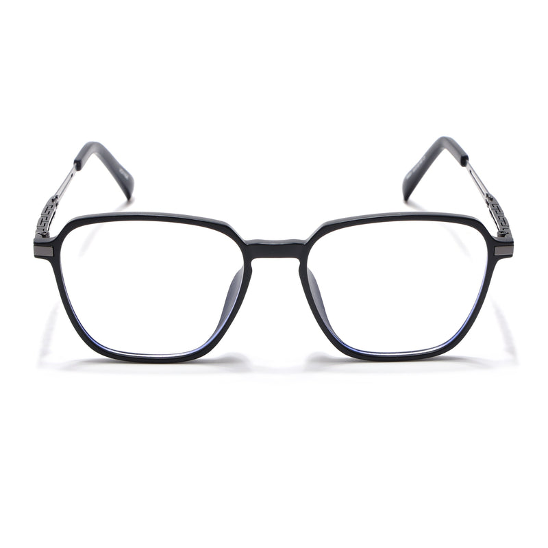 Black Square Eyeglasses for Men & Women (99001FMG6808-C1)