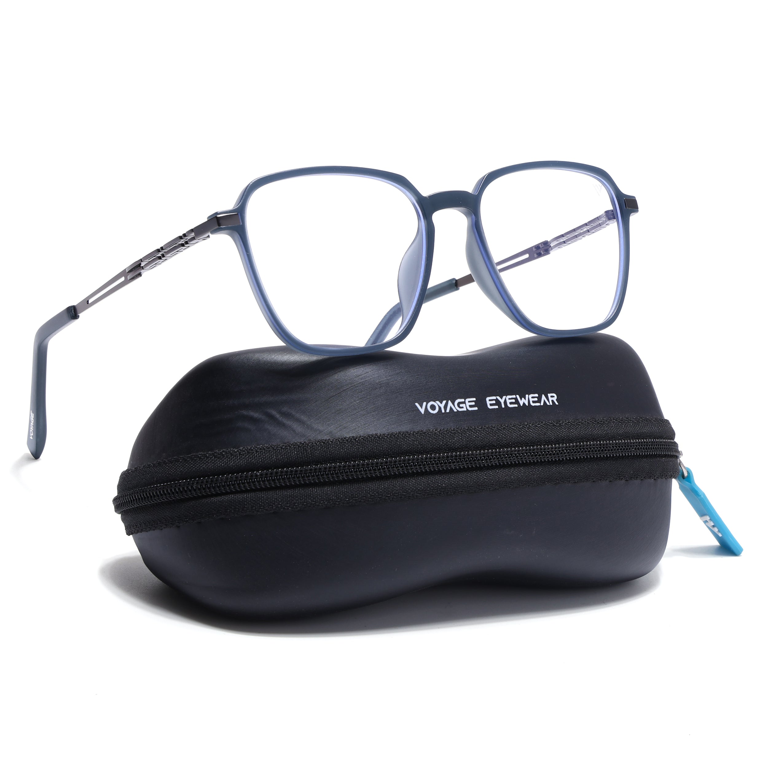 Grey Square Eyeglasses for Men & Women (99001FMG6809-C2)