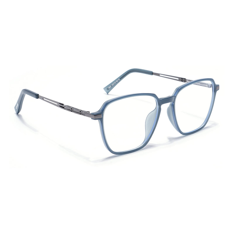 Grey Square Eyeglasses for Men & Women (99001FMG6809-C2)