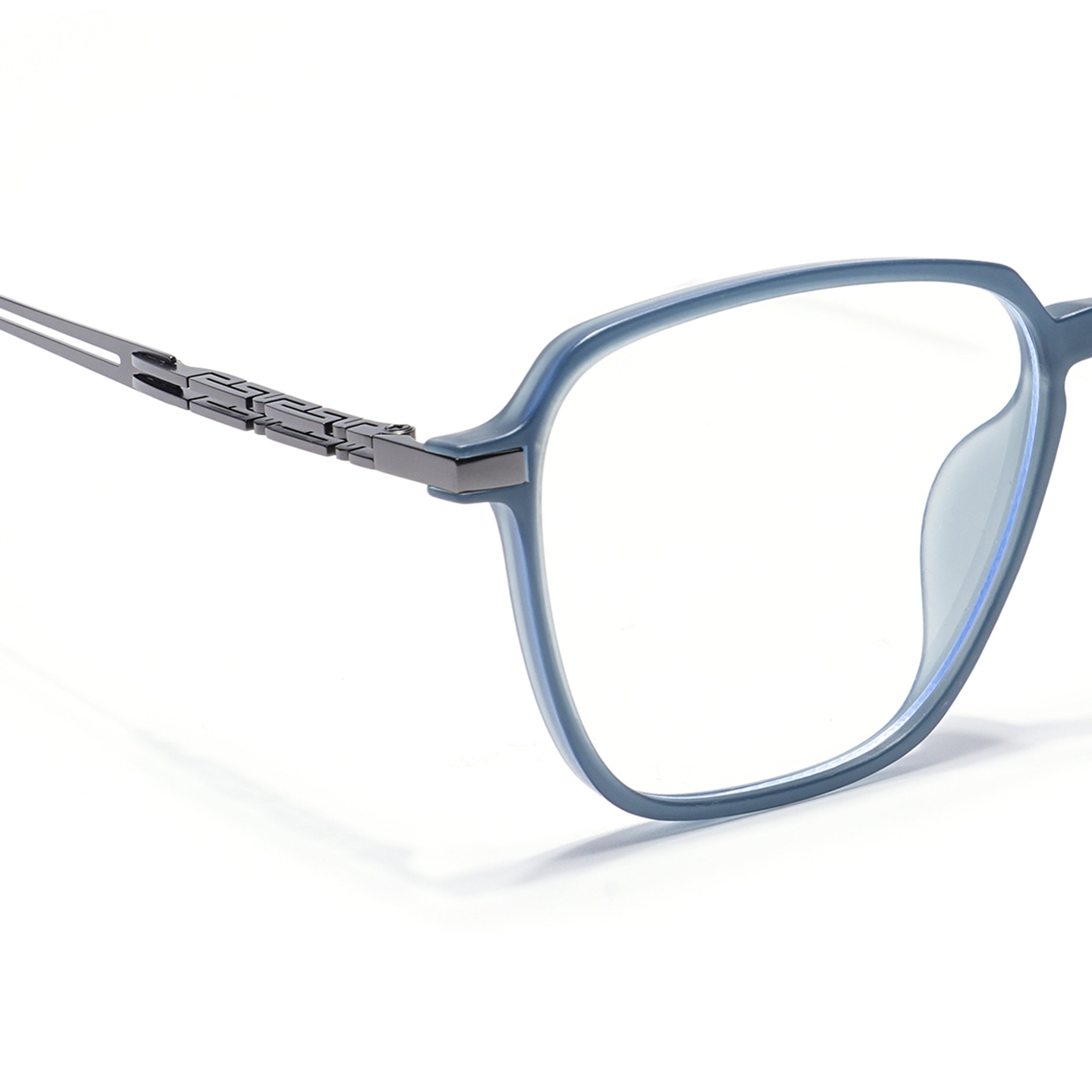 Grey Square Eyeglasses for Men & Women (99001FMG6809-C2)