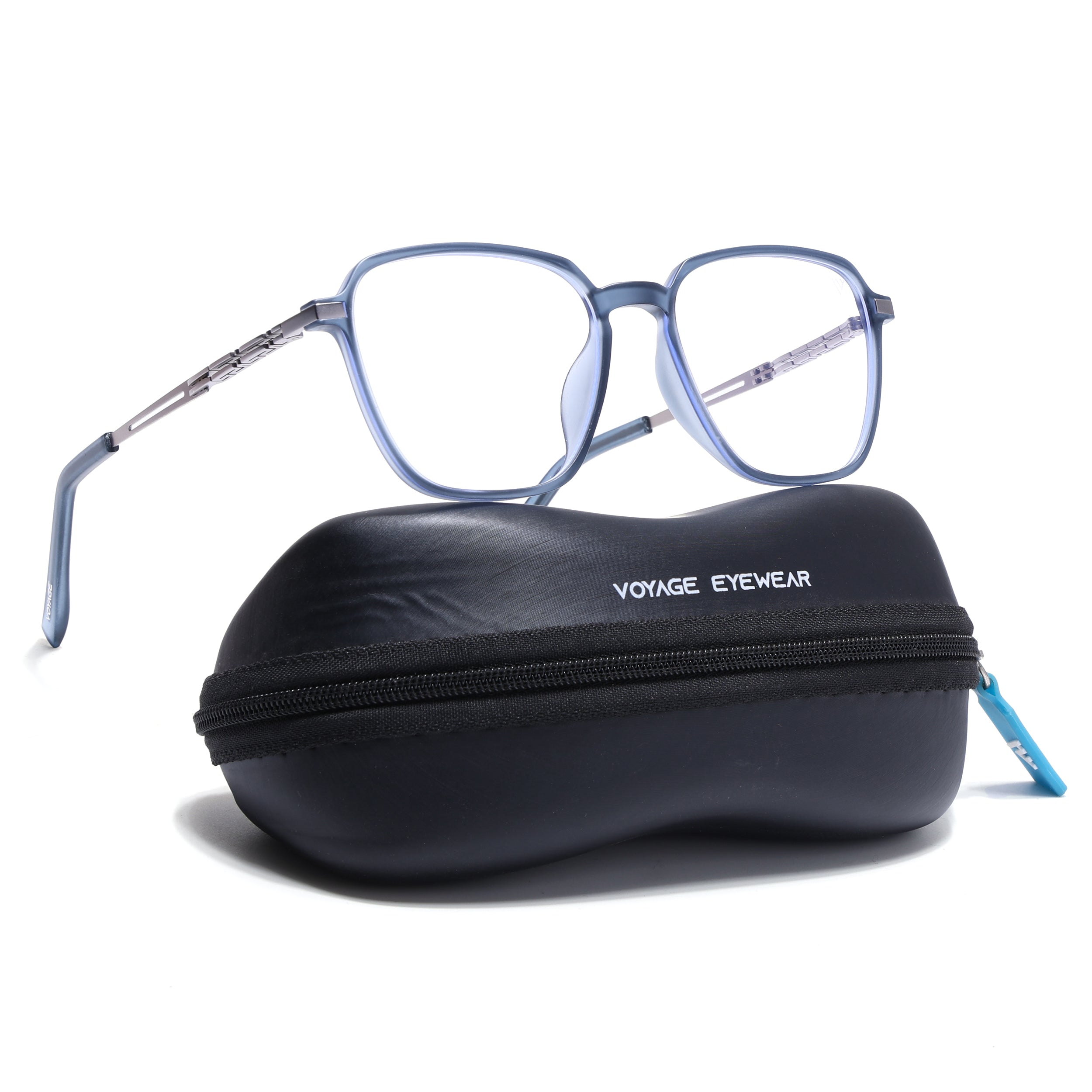 Grey Square Eyeglasses for Men & Women (99001FMG6810-C3)