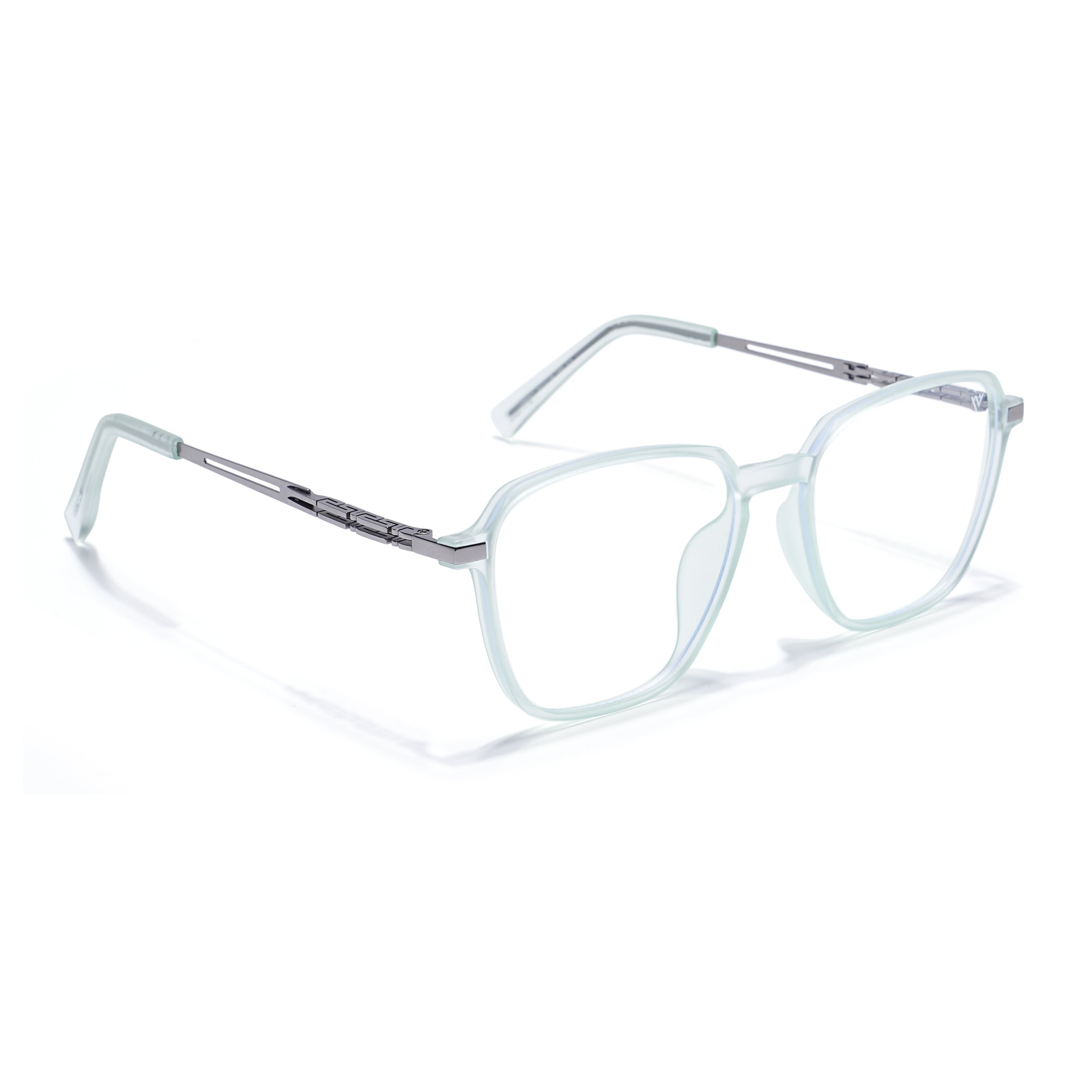 Light Green Square Eyeglasses for Men & Women (99001FMG6813-C6)