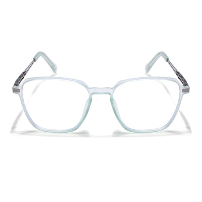 Light Green Square Eyeglasses for Men & Women (99001FMG6813-C6)