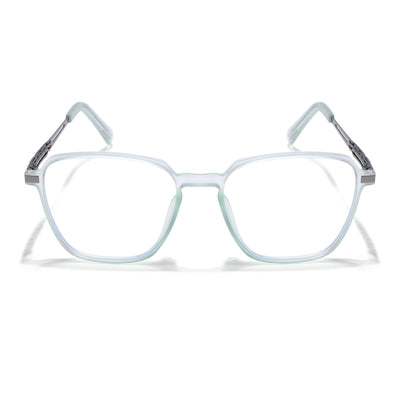 Light Green Square Eyeglasses for Men & Women (99001FMG6813-C6)