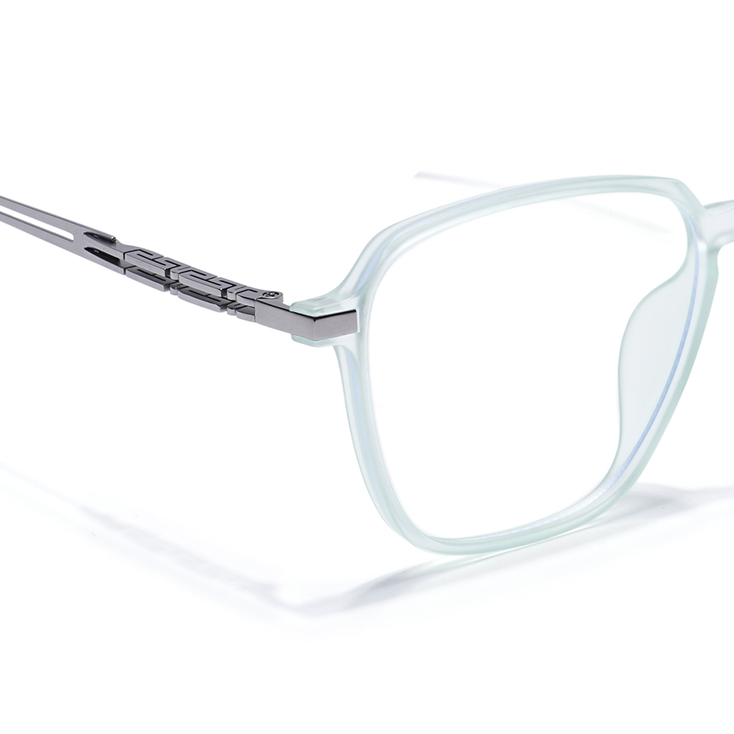 Light Green Square Eyeglasses for Men & Women (99001FMG6813-C6)