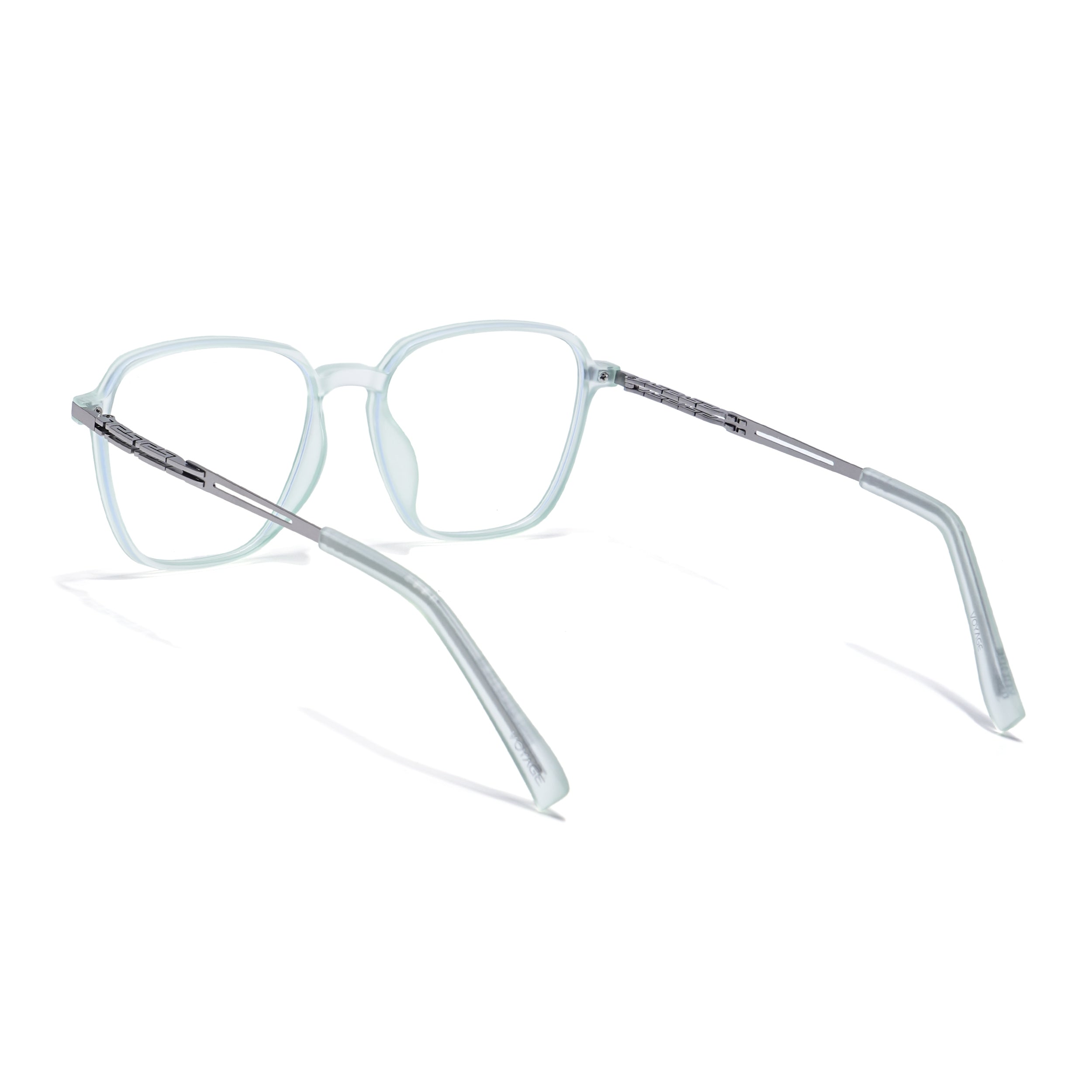 Light Green Square Eyeglasses for Men & Women (99001FMG6813-C6)