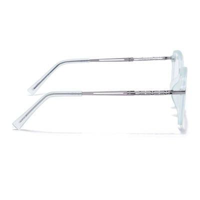 Light Green Square Eyeglasses for Men & Women (99001FMG6813-C6)