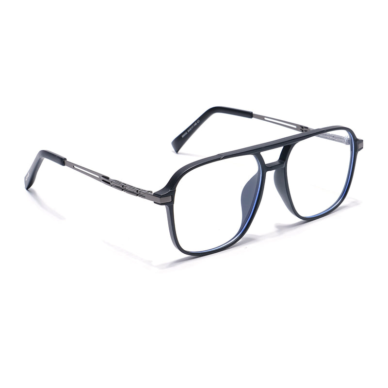 Black Wayferer Eyeglasses for Men & Women (99002FMG6814-C1)