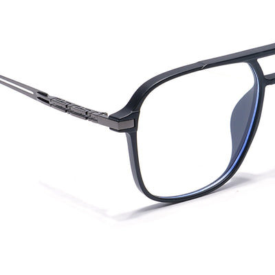 Black Wayferer Eyeglasses for Men & Women (99002FMG6814-C1)