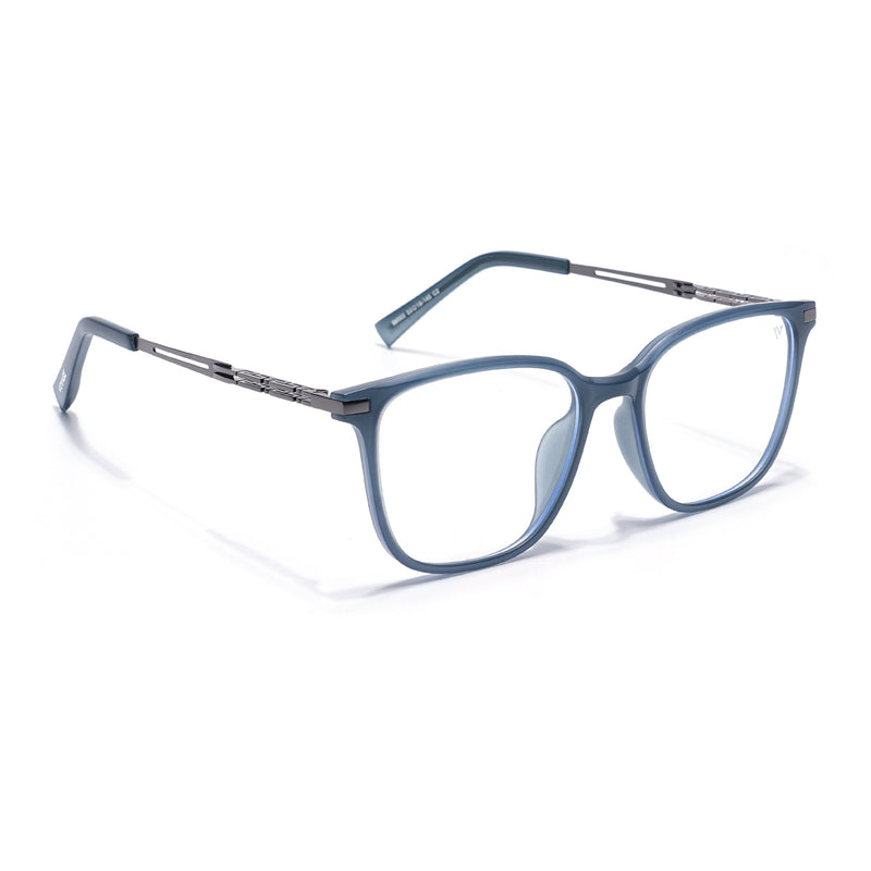 Grey Square Eyeglasses for Men & Women (99003FMG6821-C2)