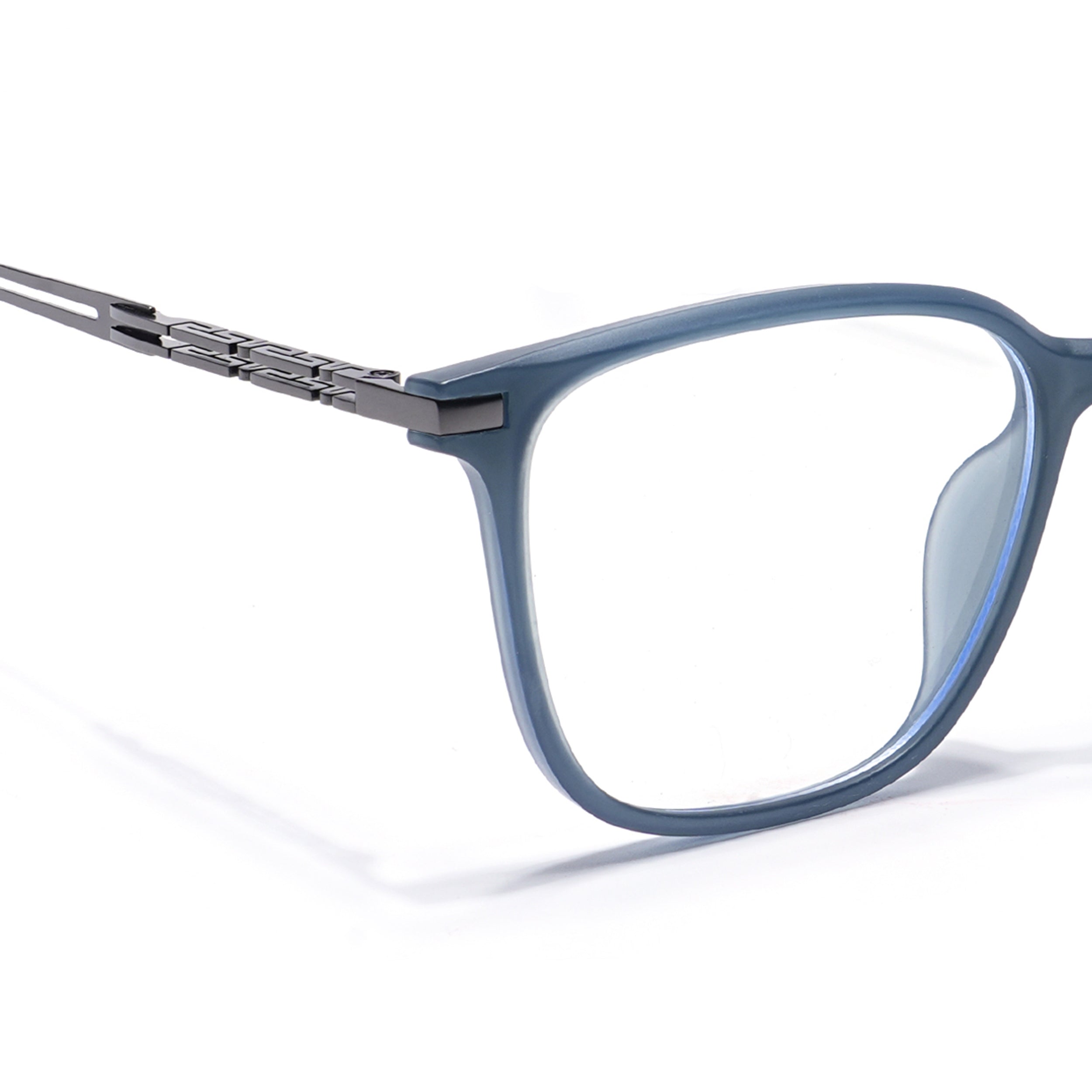 Grey Square Eyeglasses for Men & Women (99003FMG6821-C2)