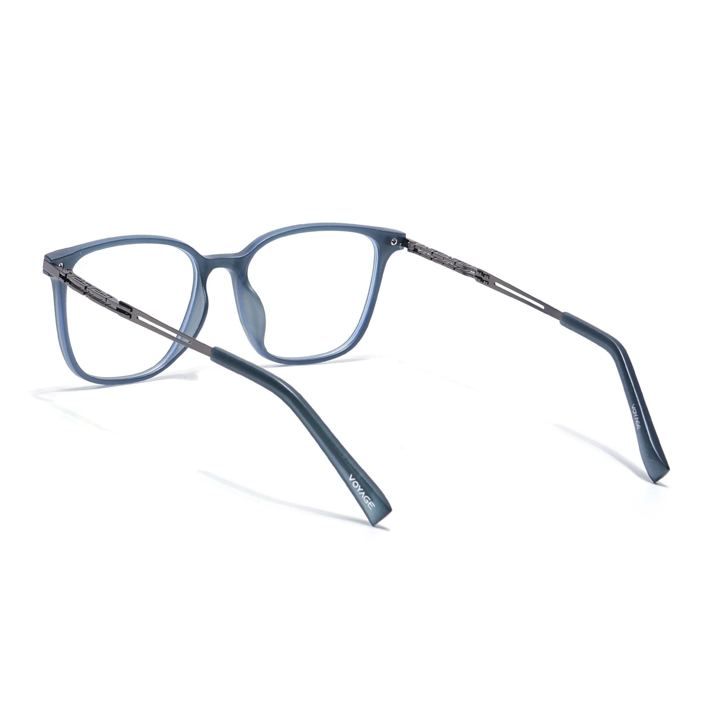 Grey Square Eyeglasses for Men & Women (99003FMG6821-C2)
