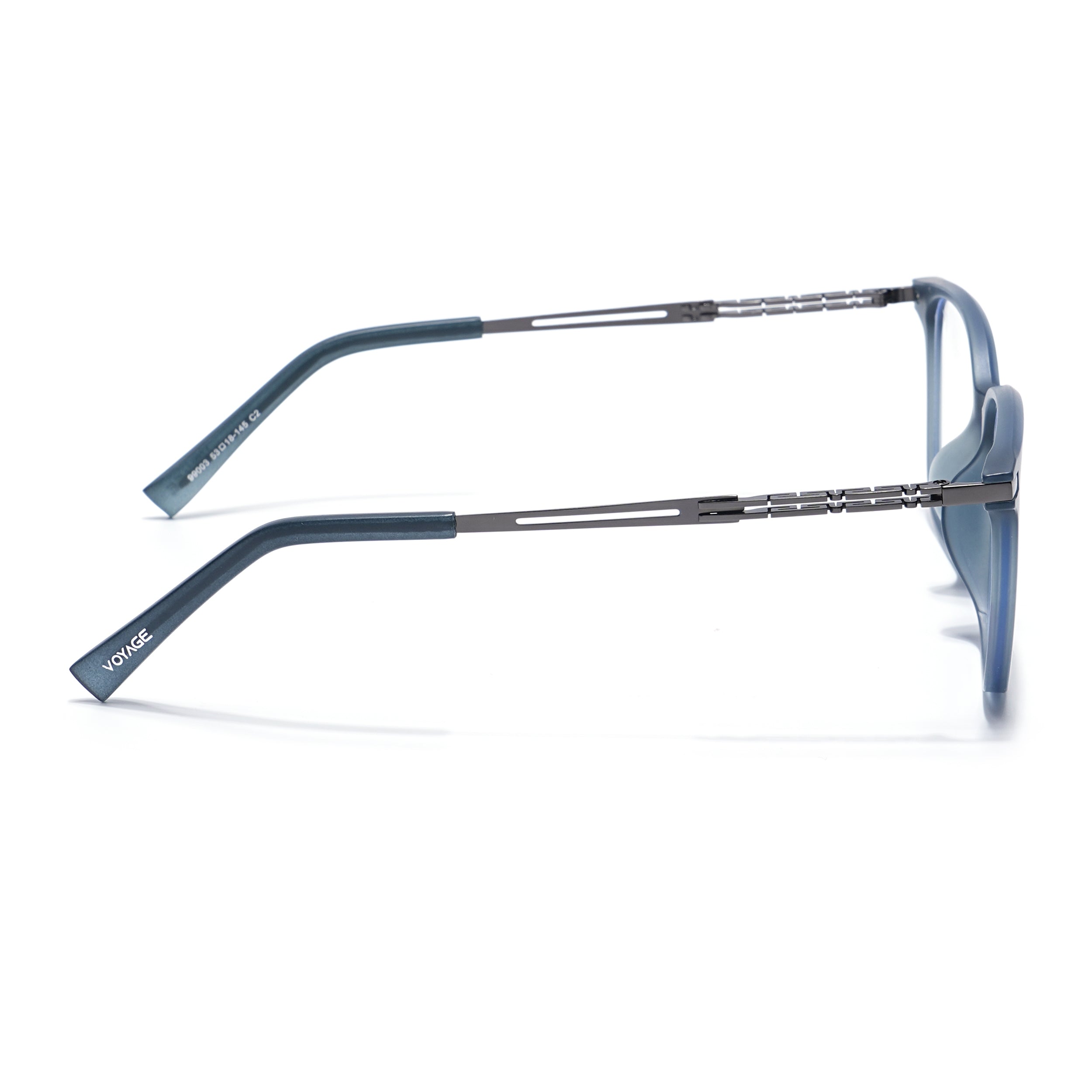 Grey Square Eyeglasses for Men & Women (99003FMG6821-C2)