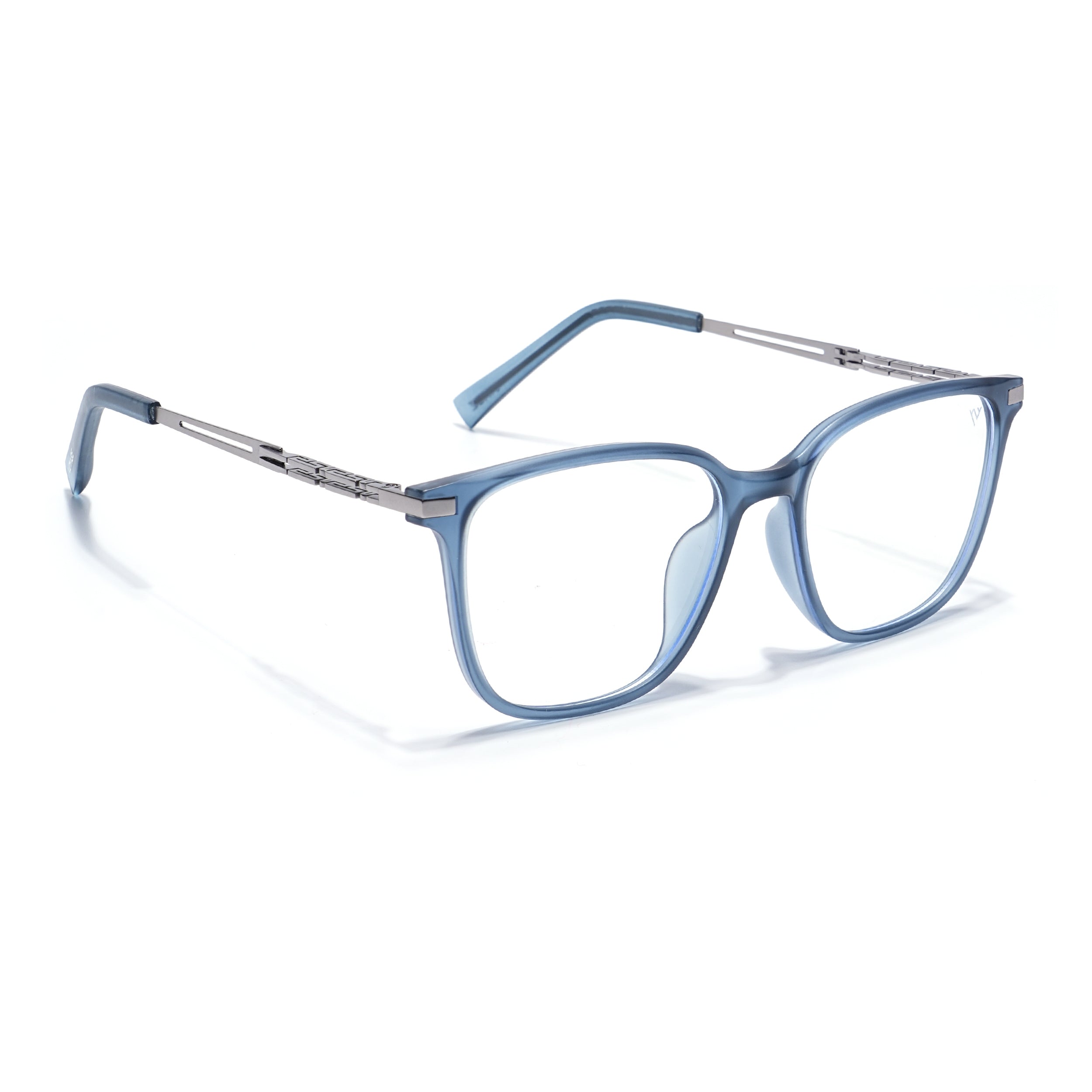 Grey Square Eyeglasses for Men & Women (99003FMG6822-C3)