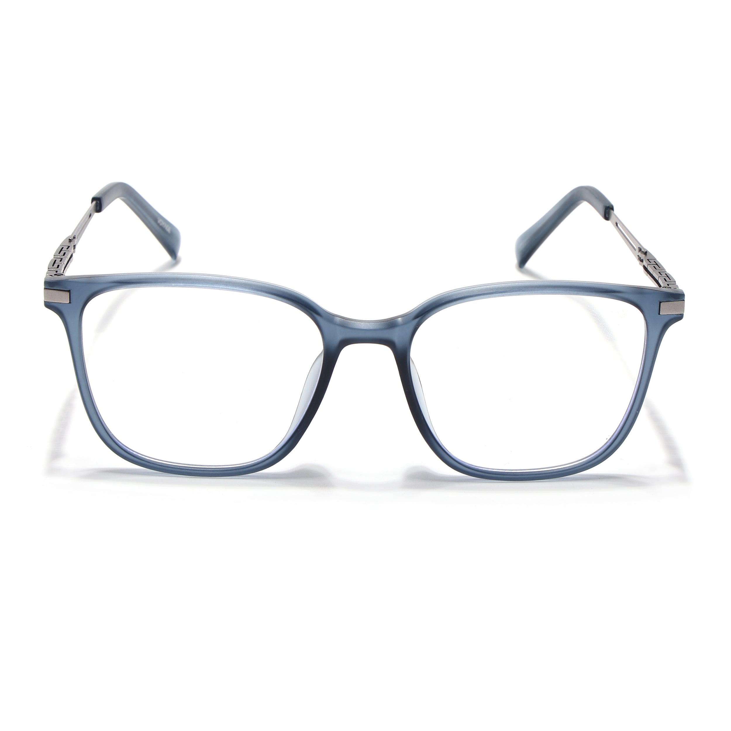 Grey Square Eyeglasses for Men & Women (99003FMG6822-C3)
