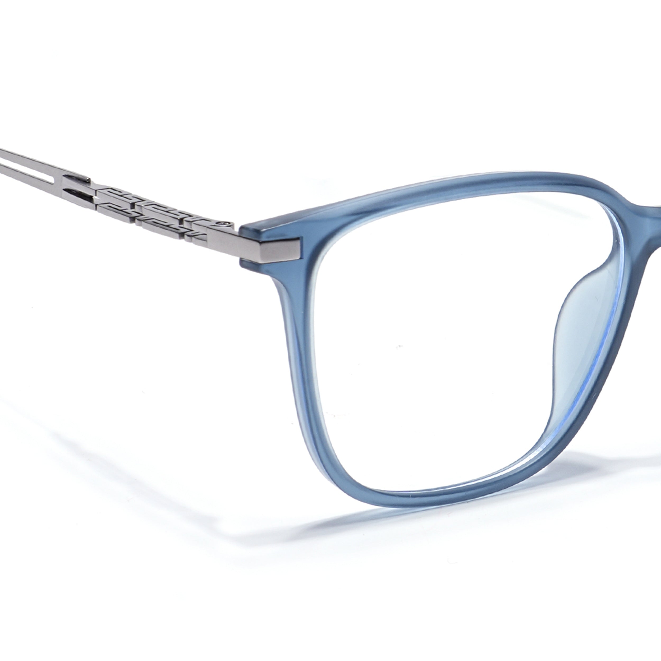 Grey Square Eyeglasses for Men & Women (99003FMG6822-C3)