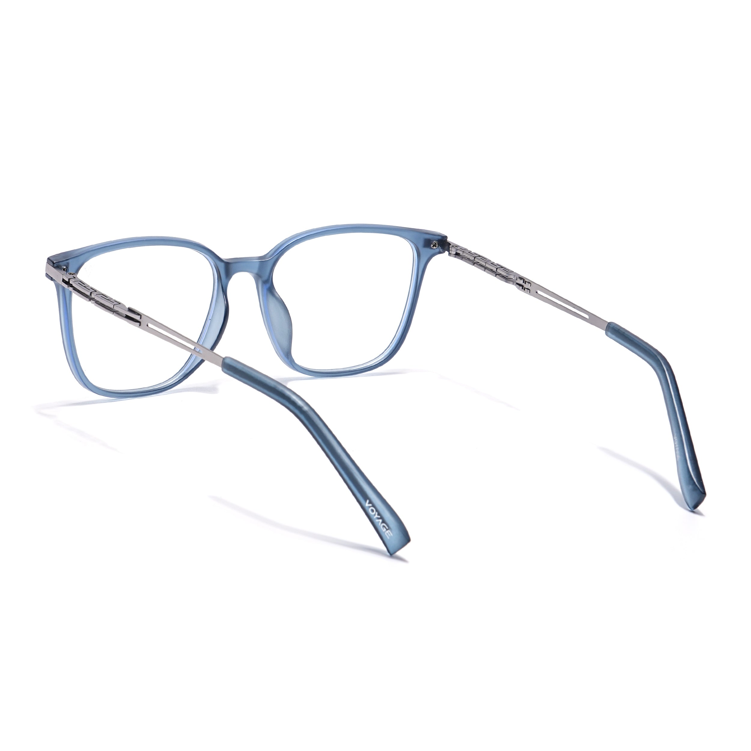 Grey Square Eyeglasses for Men & Women (99003FMG6822-C3)