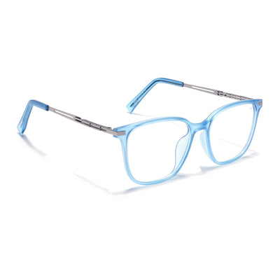 Blue Square Eyeglasses for Men & Women (99003FMG6823-C4)