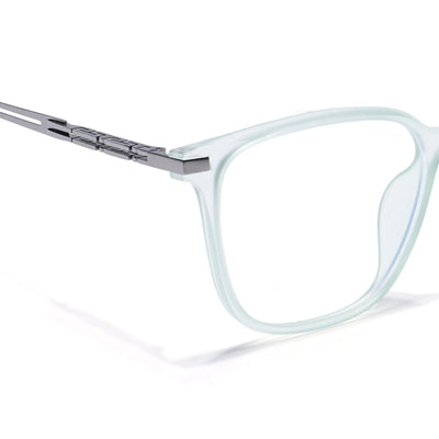 Light Green Square Eyeglasses for Men & Women (99003FMG6825-C6)