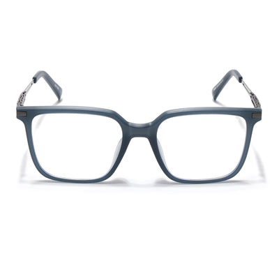 Grey Square Eyeglasses for Men & Women (99004FMG6827-C2)